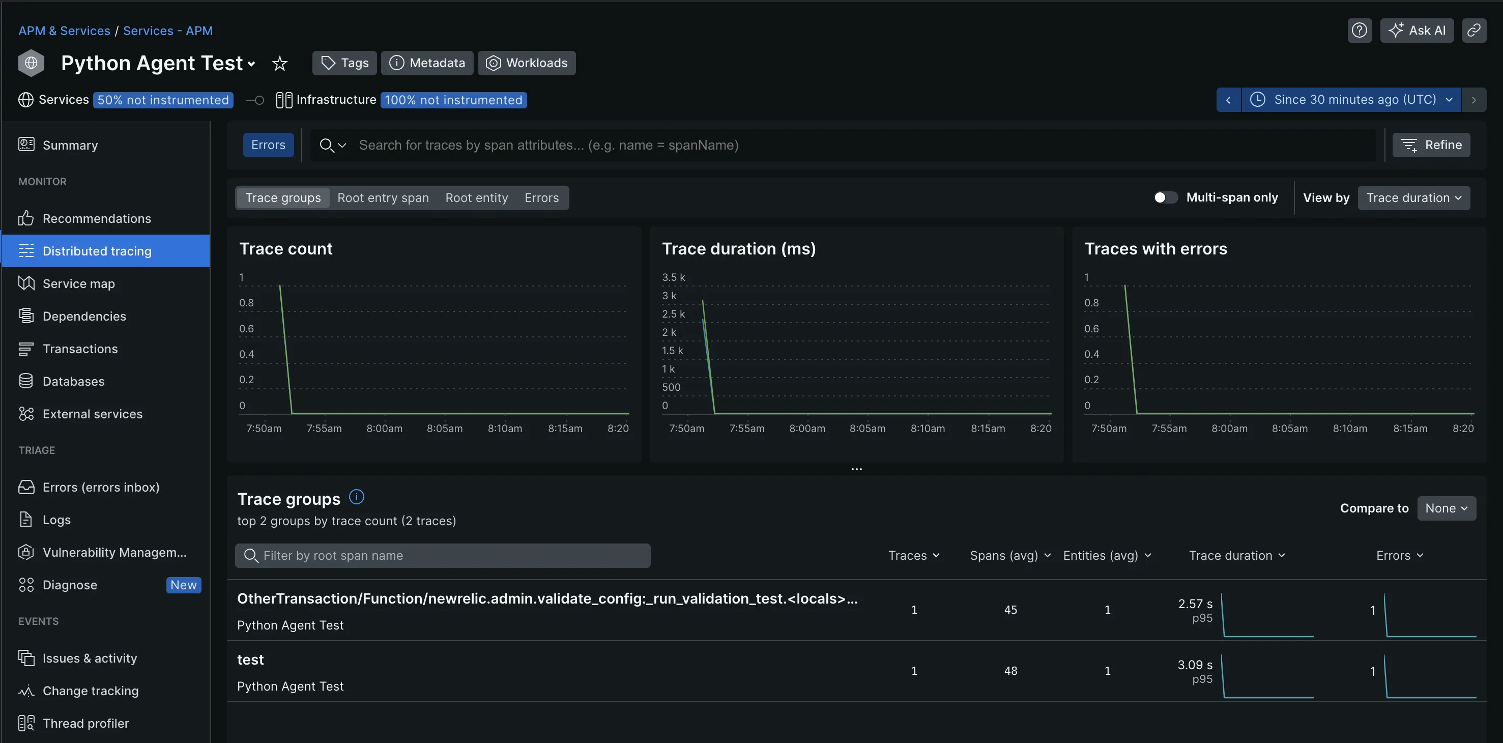 APM in New Relic