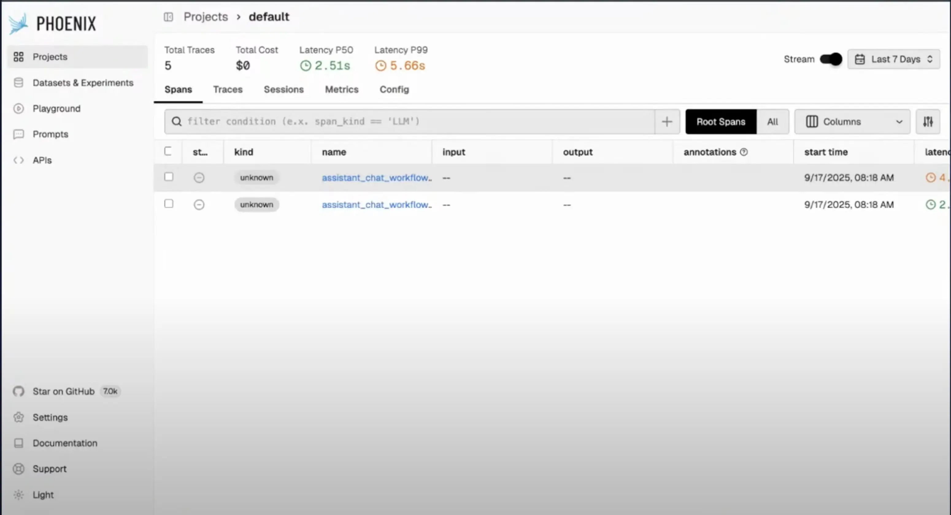 Phoenix doesn't recognize OpenTelemetry span kinds